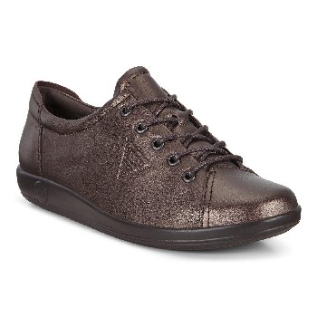 Ecco Dames Sneakers Soft 2.0 Shale Metallic 206503