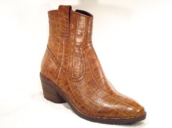 Helioform Dames Enkellaarsjes Cognac 573.003 H