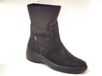 Ecco Dames Enkellaarsje Wedge Zwart 470953-51052