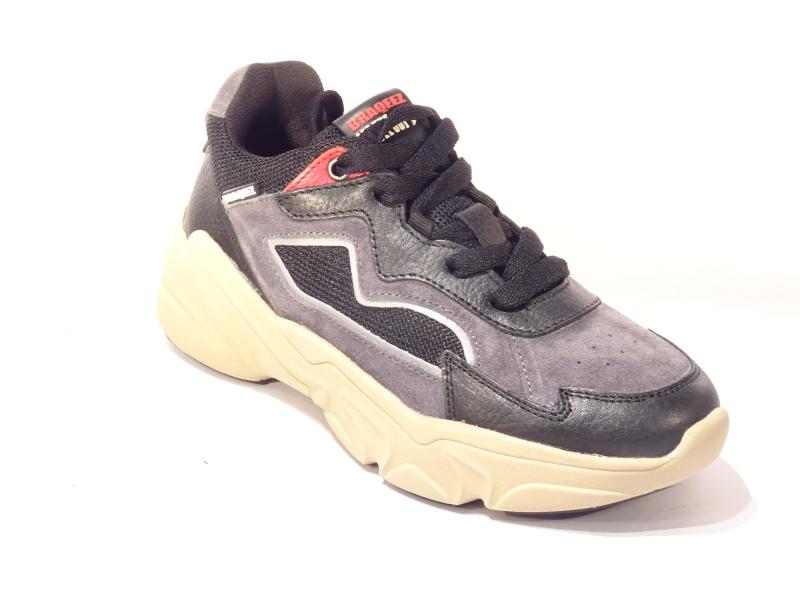 Braqeez_Fitz_Foam_jongens_Sneakers_Zwart