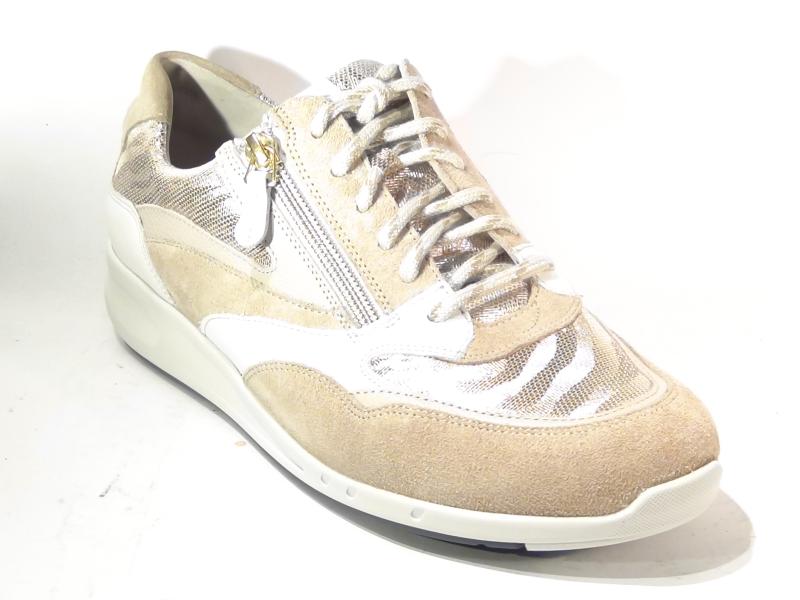 Durea_6306_688_2146_Veterschoenen_Beige_K