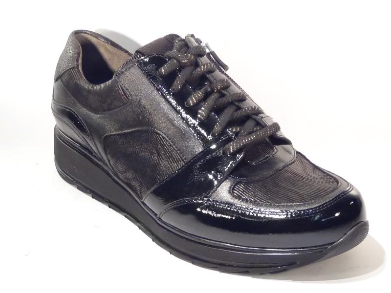 Durea_6315_685_2258_Veterschoenen_Zwart_H