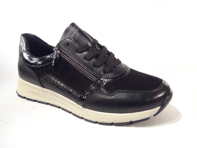 Remonte_D2G05_02_Sneakers_Zwart_combi