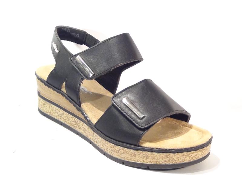 Rieker_63781_00_Sandalen_Zwart_F_