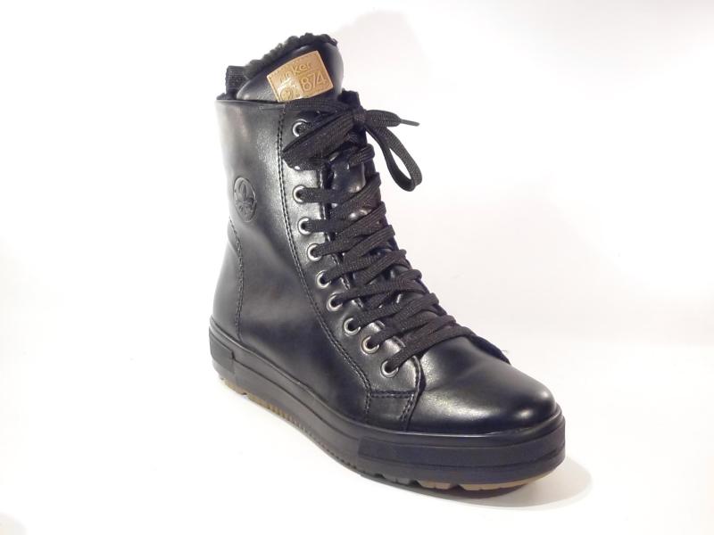 Rieker_N2709_00_Enkelboots_Zwart_F