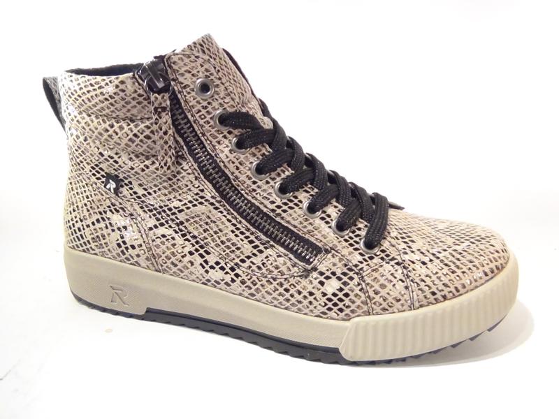 Rieker_W0164_64_Enkelboots_Beige_zwart_F_
