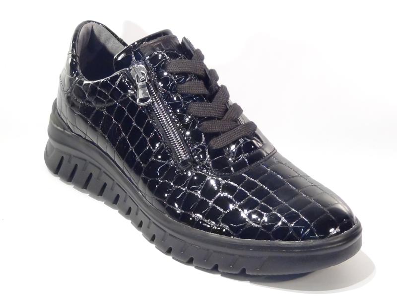 Waldlaufer_913008_200_001_H_Biggi_Sneakers_Zwart_Kroko_H