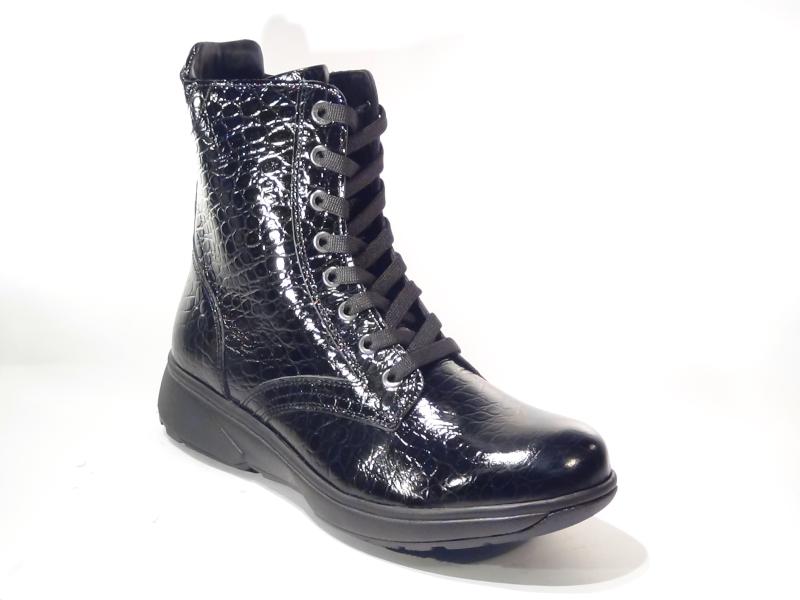 Xsensible_30226_5_002_Albi_Enkelboots_Zwart_Lak_H