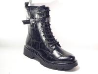 Tamaris_25228_45_028_Enkelboots_Zwart_Croco