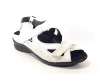 Durea_7276_218_0190_Sandalen_Wit_Zilver_H