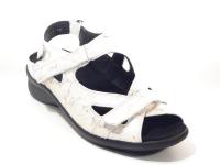Durea_7276_218_0194_Sandalen_Wit_Zilver_H