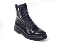 Durea_9722_188_6088_Enkelboots_Zwart_Lak_K