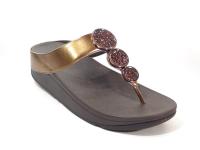 Fitflop_HJ1_012_Halo_Bead_Circle_Metallic_Teenslippers_Brons