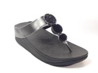 Fitflop_HJ1_B06_Halo_Bead_Circle_Metallic_Teenslippers_Zilver