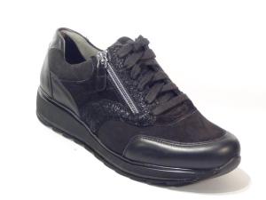 Durea_6279_688_1141_Veterschoenen_Zwart_K