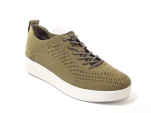 Fitflop DR4-833 Rally Tonal Knit Sneakers Olive