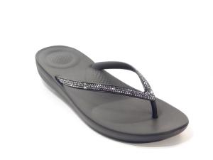 Fitflop_R08_001_Iqushion_Sparkle_teenslippers_Zwart