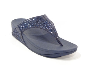 Fitflop X03-399 Lulu Glitter Toe-Thongs Teenslipper Blauw