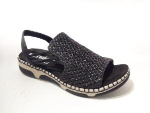 Rieker_66241_00_Sandalen_Zwart_F_