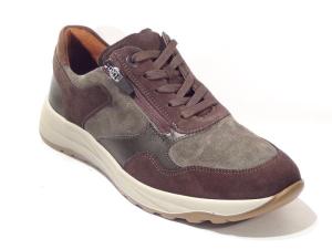 Waldläufer K-John sneaker 662001-502-166 bruin wijdte K met ritssluiting en uitneembaar voetbed